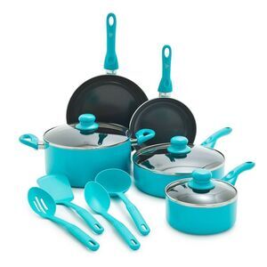 GreenLife -  Essentials 12pc Ceramic Nonstick Aluminu Blue